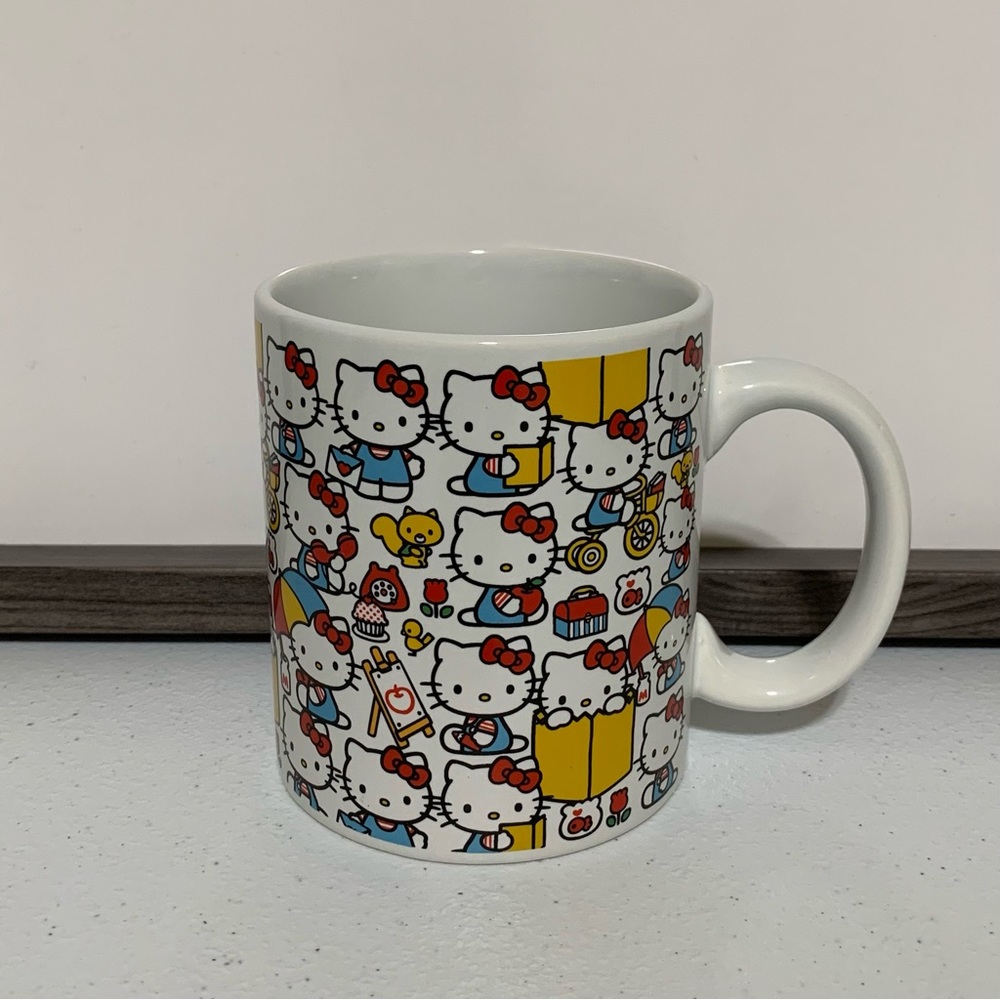 Bioworld Hello Kitty All-Over Print Ceramic Mug-16 Oz.